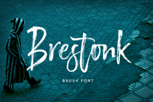 Brestonk Font Review: A Textured Script for Warm Designs