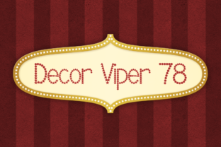 Decor Viper 78: A Refined Decorative Typeface for Modern Brands