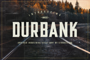 Durbank: The Retro Industrial Font for Bold Brands
