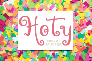 Hoty: A Swirly Display Font for Modern Brands