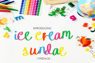 Ice Cream Sundae Font for Makers and Sellers