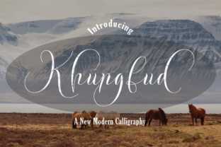 Khungfud: A Luxurious Script Font for Makers
