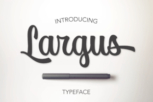 Largus: A Bold Script Font for Editorial Design