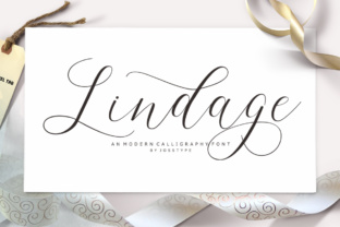 Lindage: A Refined Script Font for Editorial Design