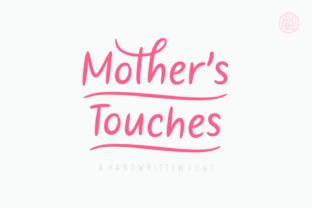 Mother s Touches Font for Web Design