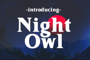Night Owl Serif Font for Editorial Design