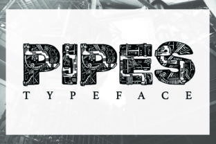 Pipes Font: Industrial Style for Bold Marketing