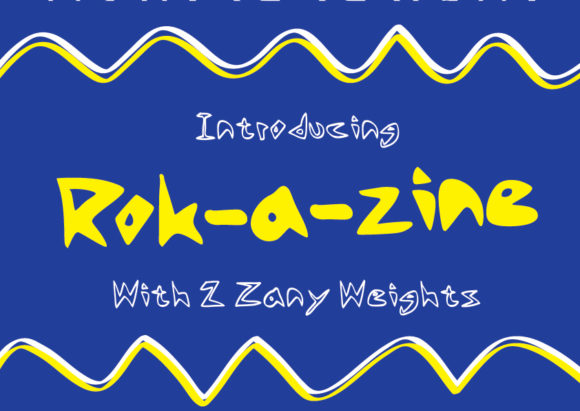 Rok-a-zine: The Rough Script Font for Editorial Design