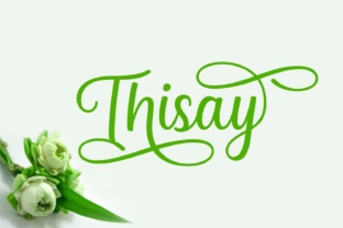 Thisay: A Script Handwritten Font for Editorial Design