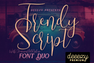 Trendy: A Retro Script Font for Modern Editorial Design
