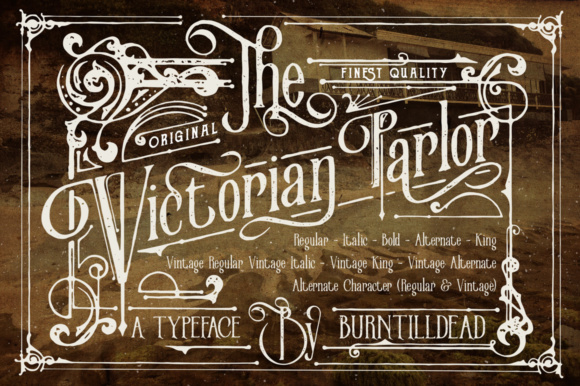 Victorian Parlor Font for Elegant Branding