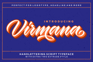 Virmana: The Retro Brush Font for Crafters