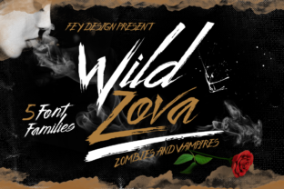 Wild Zova: A Grungy Script Typeface for Bold Editorial Design